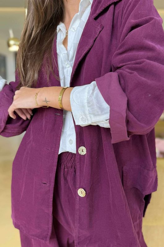 Cooper Needlecord Blazer Beetroot  /14 =